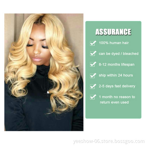 Wholesale Indian 1b 613 Virgin Hair Vendor Swiss Lace Cuticle Aligned Wigs Straight Blonde Frontal Closure 613 Hair Wig